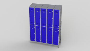 2 Door Plastic Locker - Image 2