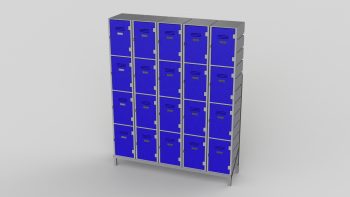 4 Door Plastic locker - Image 3