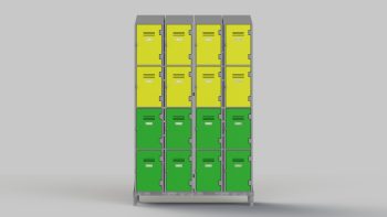 4 Door Plastic locker - Image 2