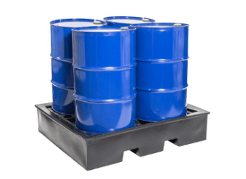 Polyethylene 4 Drum Spill Deck - 390L Catchment