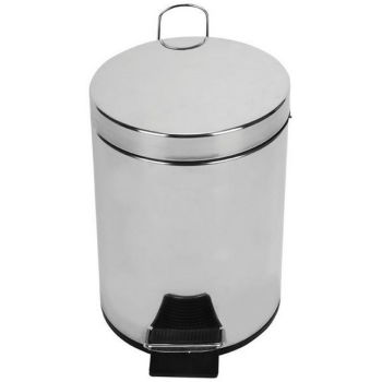 5 Litre Mirror Steel Pedal Bin