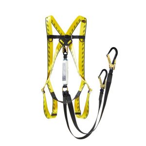 Full Body Harness with double Lanyard and Scaffold Hooks