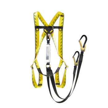 Full Body Harness with double Lanyard and Scaffold Hooks