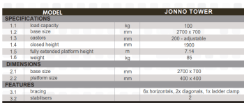 Jonno Tower Ladder - Image 2