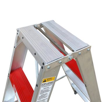Double Sided Aluminium Step Ladder - Image 5