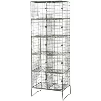 10 Door Secure Wire Mesh Storage Locker – Secure and Durable