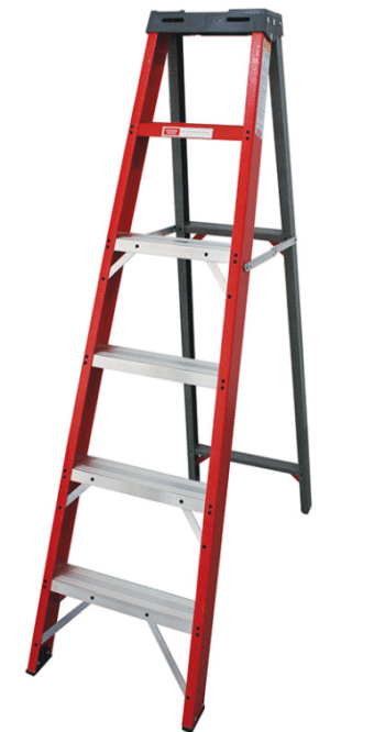 Industrial Duty A-Frame Fibreglass Ladder