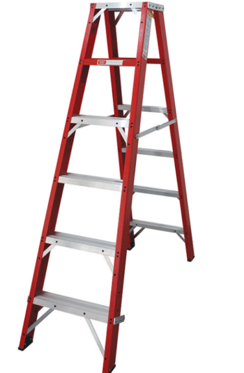 Industrial A-Frame Double Sided Fibreglass Ladder